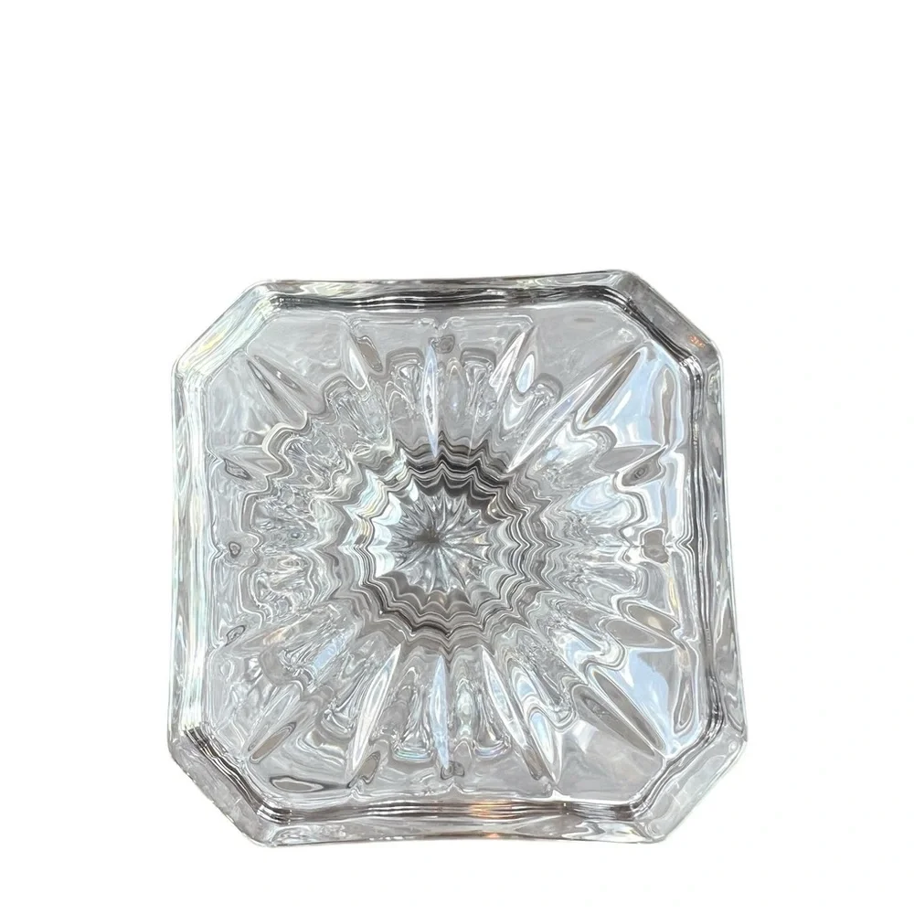 Vintage Cristal D'Arques-Durand Provence Square Crystal Decanter Discontinued